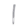 14K White Gold Matching Wedding Band - 0.25 ct