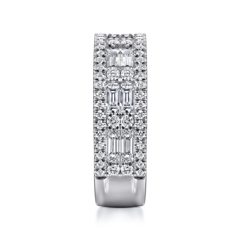 14K White Gold Matching Wedding Band - 1.5 ct - Shot 5