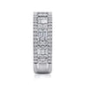 14K White Gold Matching Wedding Band - 1.5 ct