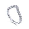 14K White Gold Matching Wedding Band - 0.75 ct