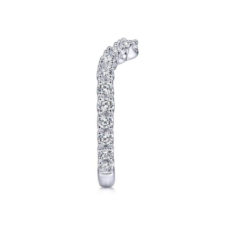 14K White Gold Matching Wedding Band - 0.75 ct - Shot 5