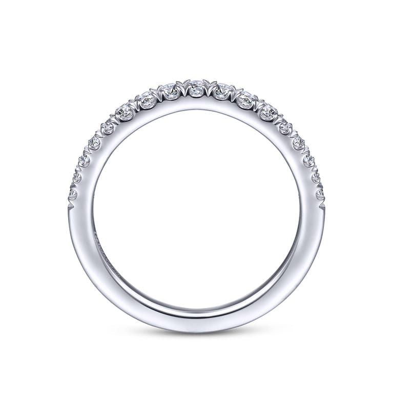 14K White Gold Matching Wedding Band - 0.28 ct - Shot 2