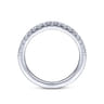 14K White Gold Matching Wedding Band - 0.28 ct