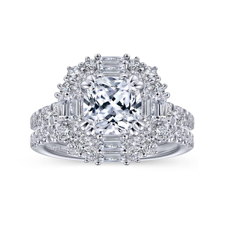 14K White Gold Matching Wedding Band - 0.28 ct - Shot 4
