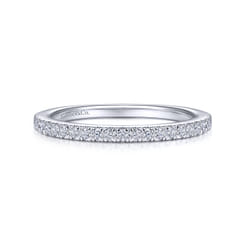 14K White Gold Matching Wedding Band