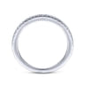 14K White Gold Matching Wedding Band - 0.16 ct