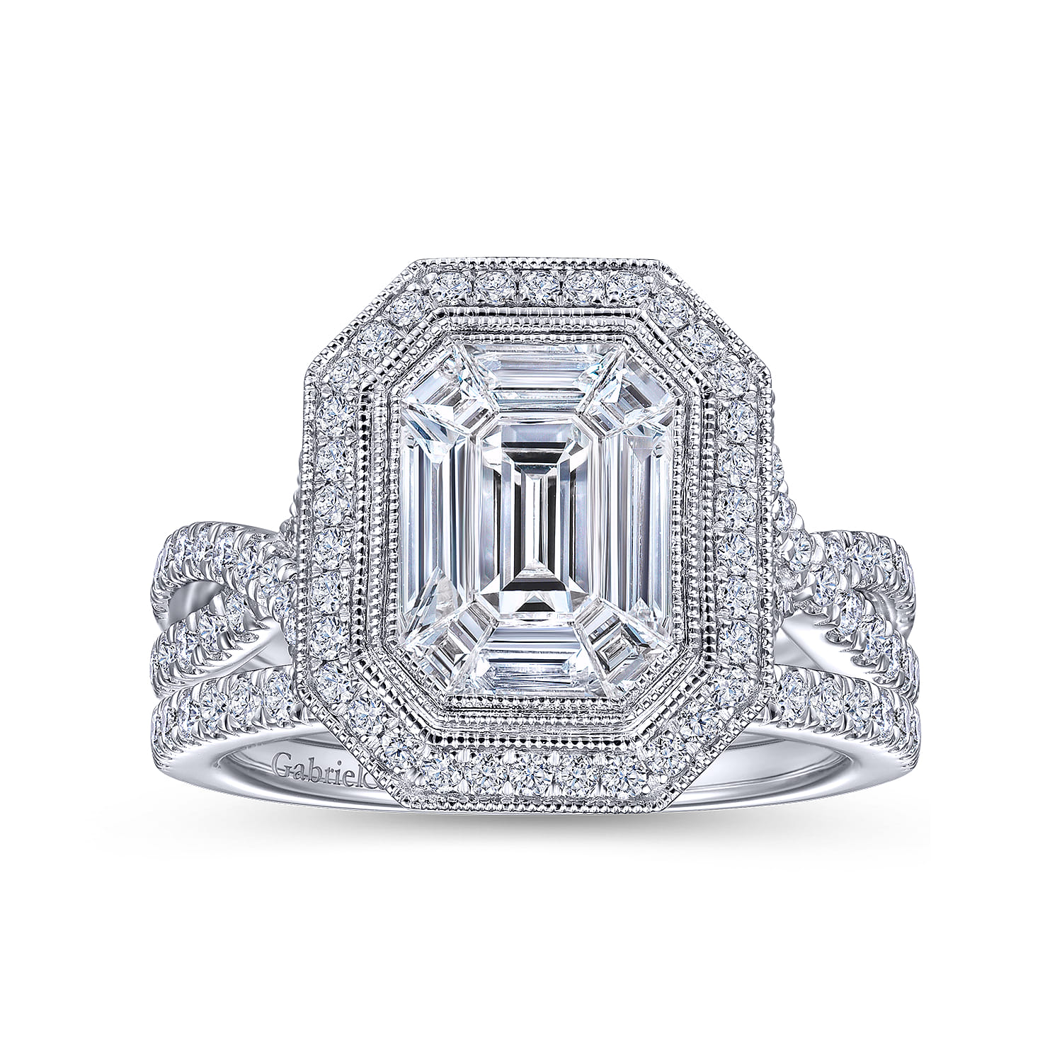 14K White Gold Matching Wedding Band - 0.16 ct - Shot 4