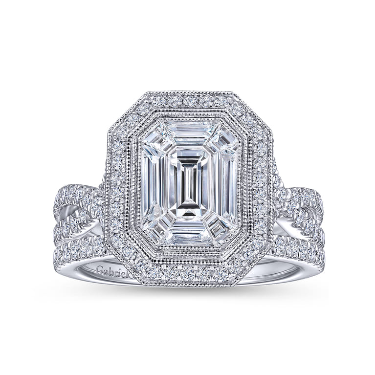 14K White Gold Matching Wedding Band - 0.16 ct - Shot 4