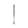 14K White Gold Matching Wedding Band - 0.16 ct