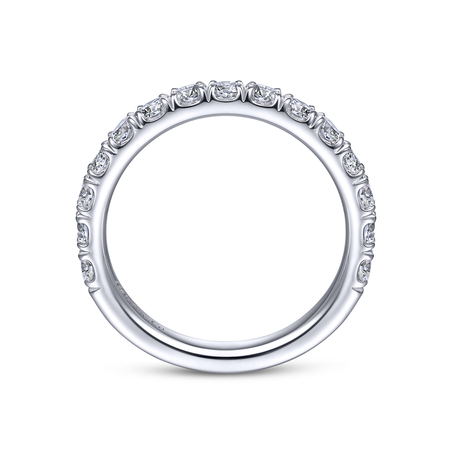 14K White Gold Matching Wedding Band - 0.91 ct - Shot 2