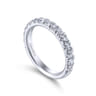 14K White Gold Matching Wedding Band - 0.91 ct