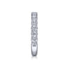 14K White Gold Matching Wedding Band - 0.91 ct