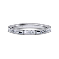 14K White Gold Matching Wedding Band