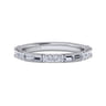 14K White Gold Matching Wedding Band - 0.55 ct