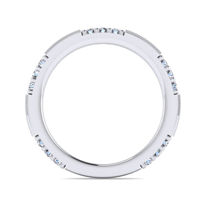 14K White Gold Matching Wedding Band