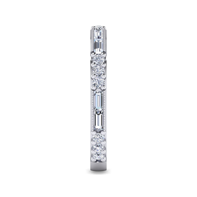 14K White Gold Matching Wedding Band - 0.55 ct - Shot 4