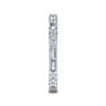 14K White Gold Matching Wedding Band - 0.55 ct