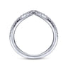 14K White Gold Matching Wedding Band - 0.21 ct