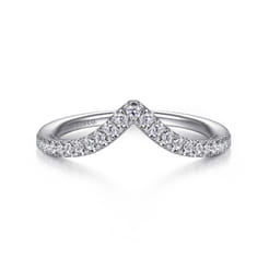 14K White Gold Matching Wedding Band