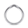 14K White Gold Matching Wedding Band - 0.19 ct