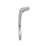 14K White Gold Matching Wedding Band - 0.19 ct