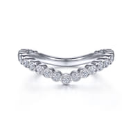 14K White Gold Matching Wedding Band