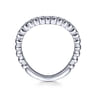 14K White Gold Matching Wedding Band - 0.15 ct