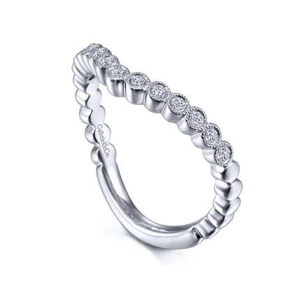 14K White Gold Matching Wedding Band