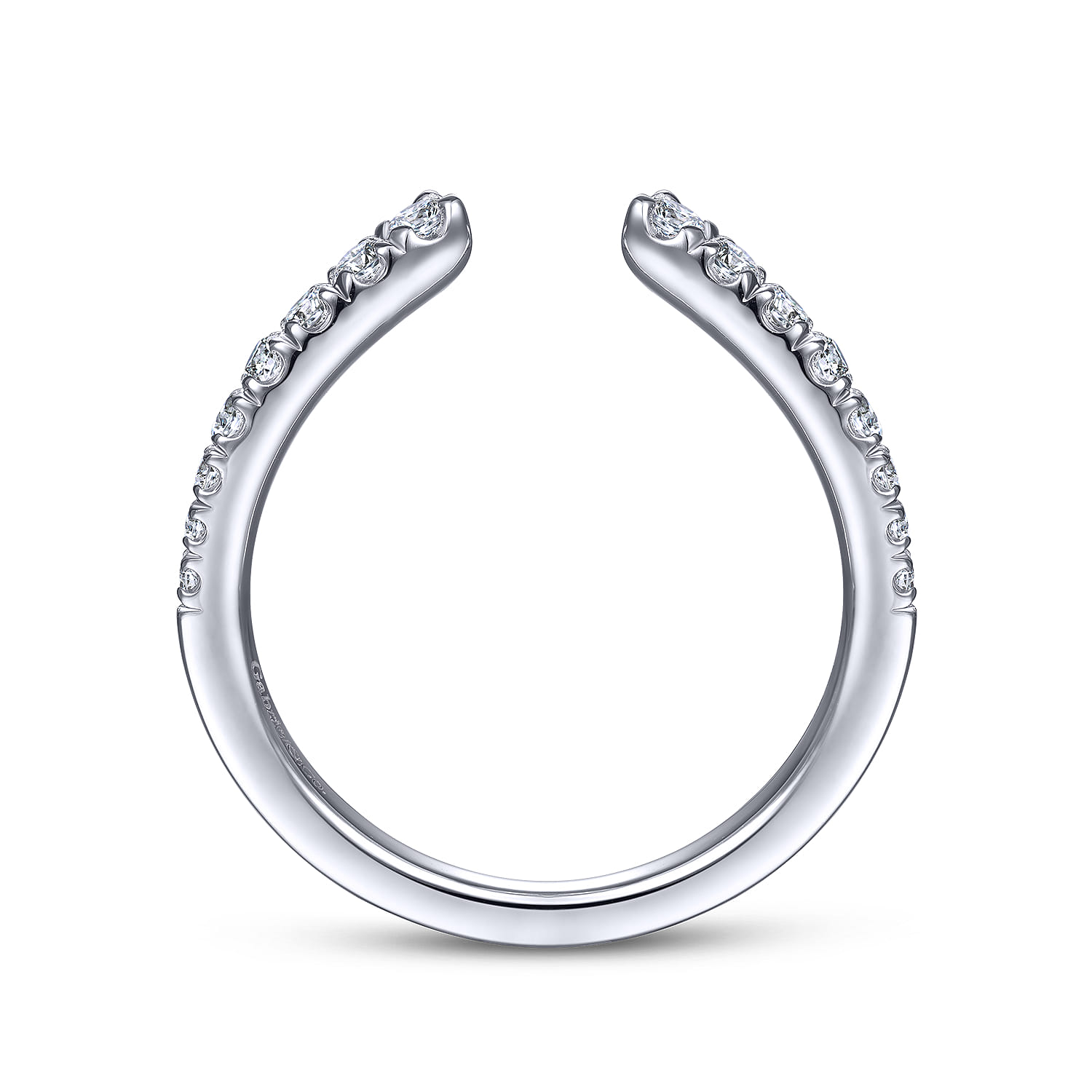 14K White Gold Matching Wedding Band - 0.28 ct - Shot 2
