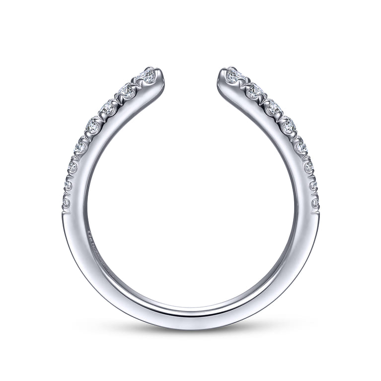 14K White Gold Matching Wedding Band - 0.28 ct - Shot 2