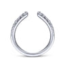 14K White Gold Matching Wedding Band - 0.28 ct
