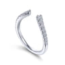 14K White Gold Matching Wedding Band - 0.28 ct