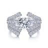 14K White Gold Matching Wedding Band - 0.28 ct