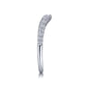 14K White Gold Matching Wedding Band - 0.28 ct