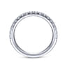 14K White Gold Matching Wedding Band - 0.43 ct