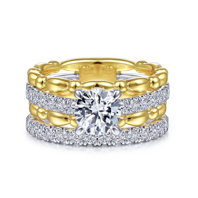 14K White Gold Matching Wedding Band - 0.43 ct - Shot 4