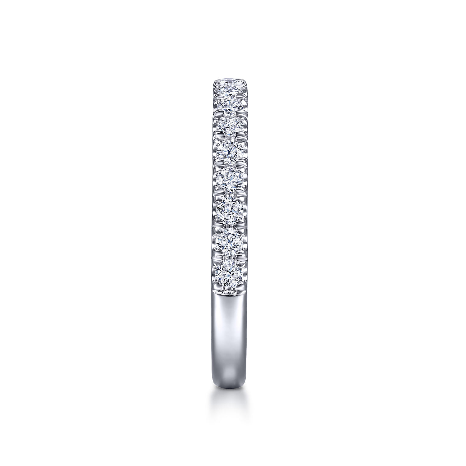 14K White Gold Matching Wedding Band - 0.43 ct - Shot 5