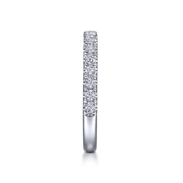 14K White Gold Matching Wedding Band - 0.43 ct - Shot 5