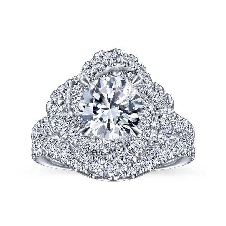14K White Gold Matching Wedding Band - 0.45 ct - Shot 4