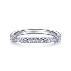 14K White Gold Matching Wedding Band