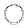 14K White Gold Matching Wedding Band - 0.25 ct