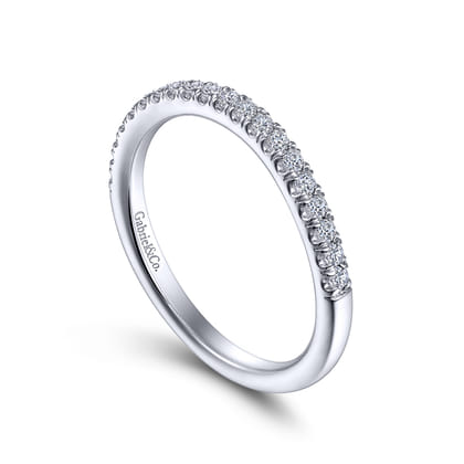 14K White Gold Matching Wedding Band