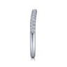 14K White Gold Matching Wedding Band - 0.25 ct