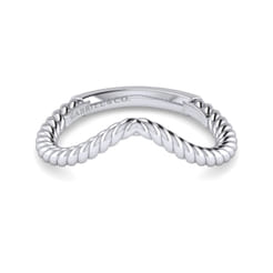 14K White Gold Matching Wedding Band