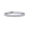14K White Gold Matching Wedding Band - 0.2 ct