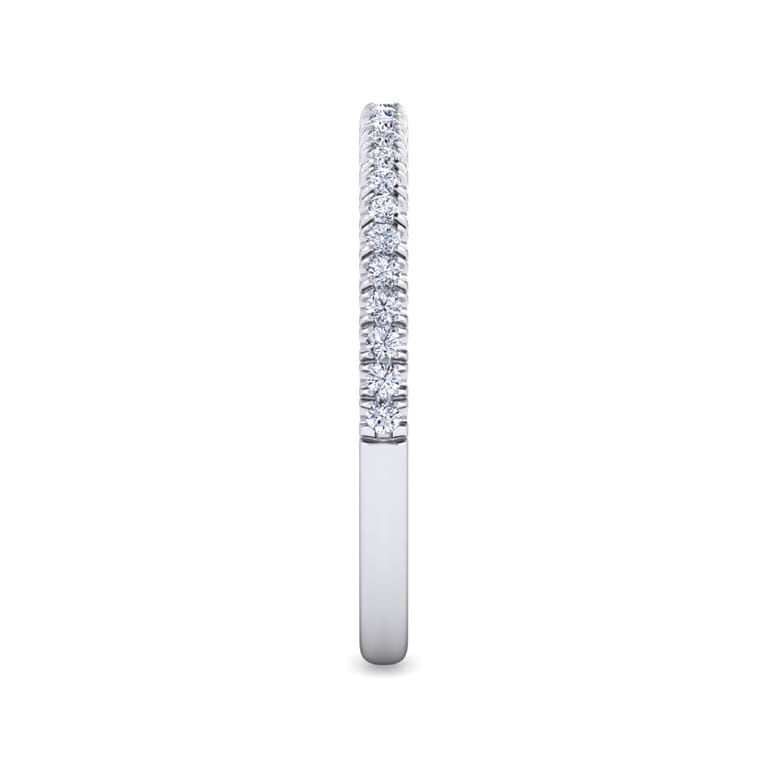 14K White Gold Matching Wedding Band - 0.2 ct - Shot 4