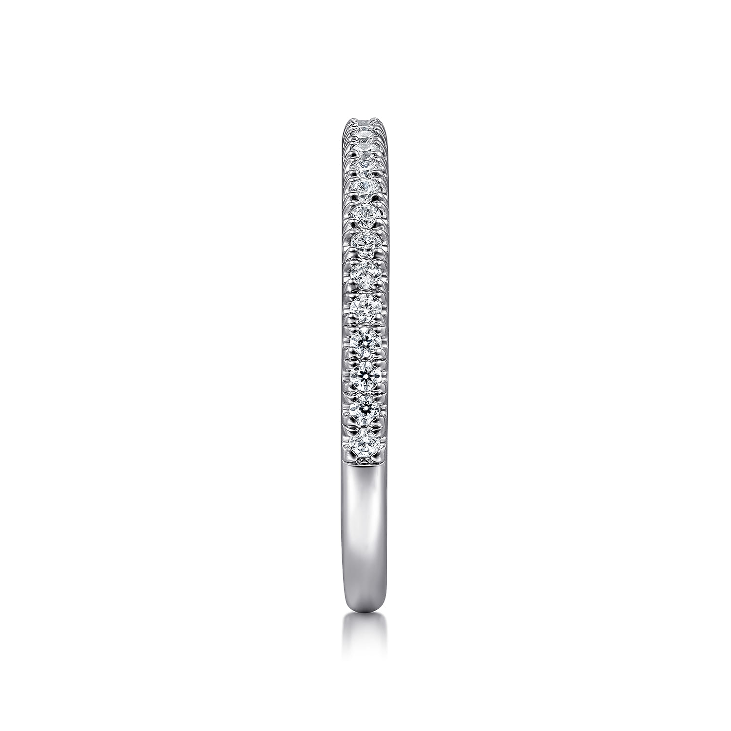 14K White Gold Matching Wedding Band - 0.2 ct - Shot 5