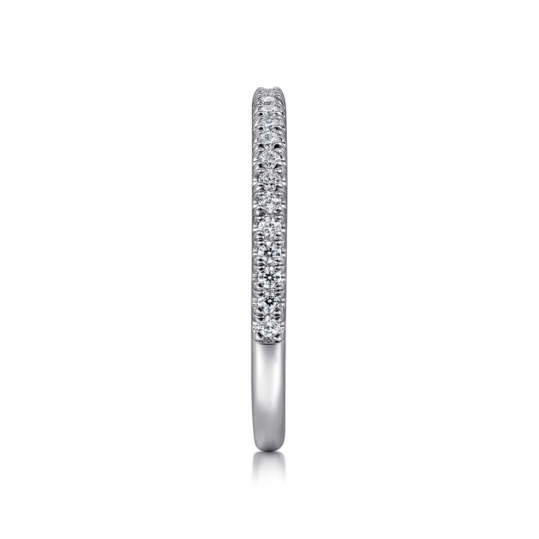 14K White Gold Matching Wedding Band - 0.2 ct - Shot 5
