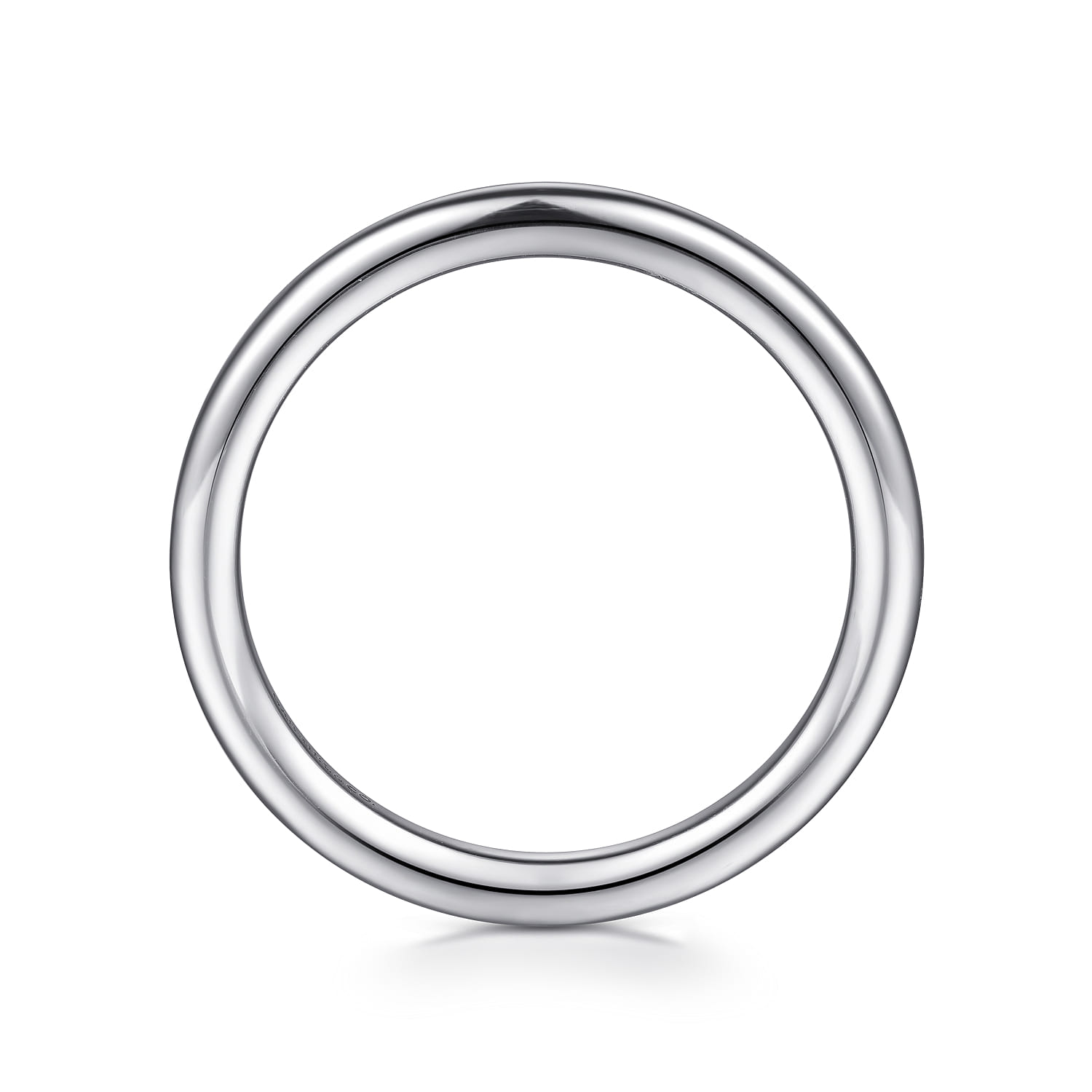 14K White Gold Matching Wedding Band - Shot 2