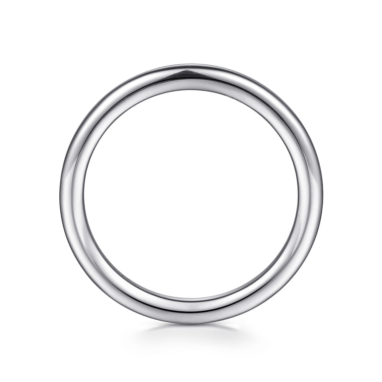 14K White Gold Matching Wedding Band - Shot 2